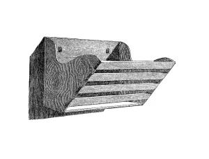 Rack for drying the dishes, historical illustration from: Marie Adenfeller