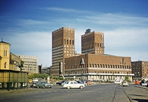 Radhuset, government building in the city centre, Oslo, Norway, 1958 Architects Arnstein Arneberg and Magnus Poulsson, Europe