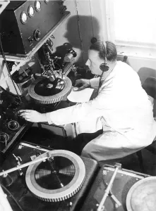 Radio Diskjockey, 1960s, Berlin, Germany, Europe
