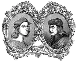 Raffael da Urbino and his teacher Pietro Perugino