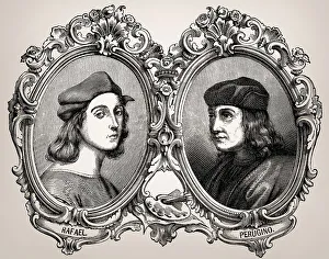 Raffael da Urbino and his teacher Pietro Perugino