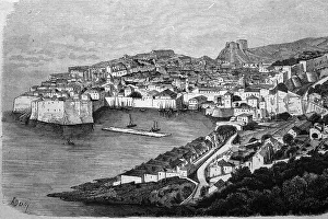 Ragusa, Sicily, Italy, historical illustration