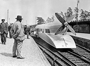 Rail Zeppelin, historical photo, ca