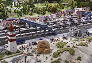 Category Historic EN Prints: Railway station in Denmark at Miniatur Wunderland Hamburg