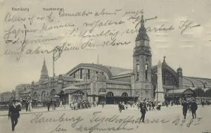 Railway station of Hamburg, Germany