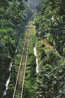 Railway track, Kerala, India
