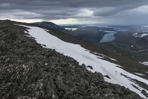 Rain shower, Stora Sjofallet National Park