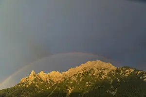 Rainbow over the Karwendel mountains
