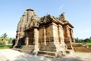 Raja Rani temple of red-gold sandstone
