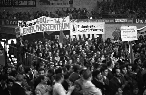 Rally of the Chemical, Paper and Ceramics Workers Union in the collective bargaining dispute on 16