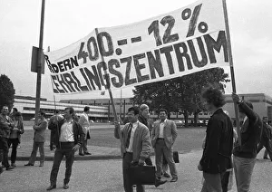 Rally of the Chemical, Paper and Ceramics Workers Union in the collective bargaining dispute on 16