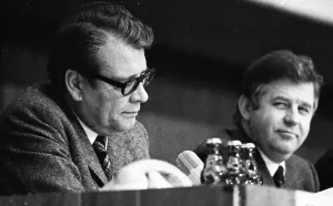 A rally of the Christian Democratic Union (CDU) with CSU Chairman Franz-Josef Strauss in Duisburg on 12 December 1974