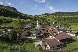 Ramsau with parish church St. Sebastian