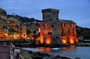 Rapallo castle night, Rapallo castle night 01
