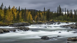 Category Scandinavia Prints: Rapids of Gamajahka, rivers, Kvikkjokk