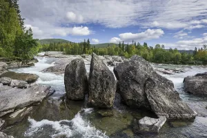 Rapids of the Kamajokk River, Prinskullen
