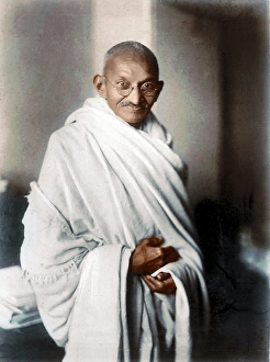 Rare studio photograph of Mahatma Gandhi taken in London, 1931
