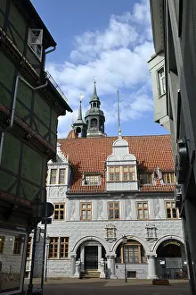 Ratskeller with town church, Celle