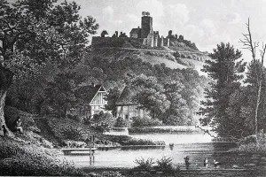 Ravensburg in 1865, historic city view