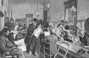 Reading Hall in Berlin, c. 1890