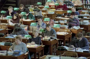 Reading room of the German Library in Leipzig