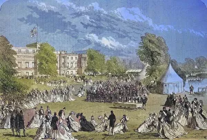 A Reception in the Gardens of Buckingham Palace in 1869