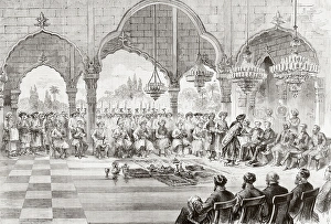Reception for Governor General of India by Rajah of Lucknow in 1868