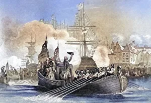 Reception of President Washington in New York USA 23 April 1879
