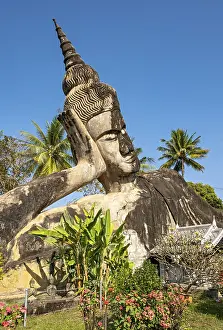 Reclining Buddha statue at Xieng Khuan Buddha Park