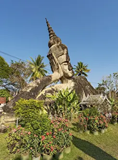 Reclining Buddha statue at Xieng Khuan Buddha Park