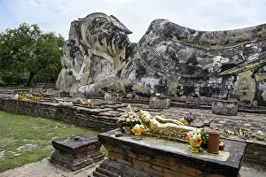 Category Buddhism Prints: Reclining Buddha in Wat Lokayasutharam