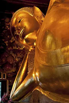 Reclining Buddha, Wat Po, Bangkok, Thailand, Asia