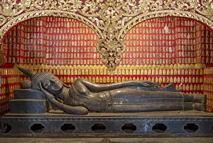 Category Buddhism Prints: Reclining Buddha at Wat Xieng Thong