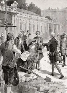 The reconciliation of Frederick II and father