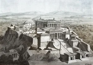 Reconstruction of the Acropolis in Athens