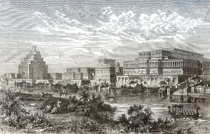 Reconstruction of the Assyrian royal palace in Nineveh