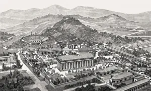 The reconstruction of Olympia in ancient Greece