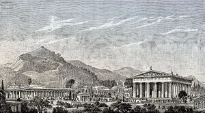 The reconstruction of Olympia in ancient Greece