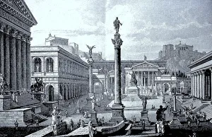 A reconstruction of the Roman Forum