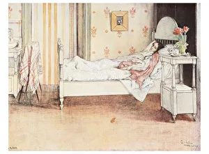 Recovery, illustration in The House in the Sun by Carl Larsson