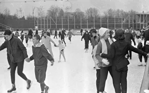 Recreational fun on the ice rink