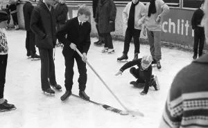 Recreational fun on the ice rink