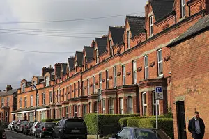 Red brick row of terraced housing
