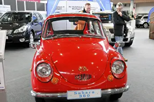 A red Subaru 360 classic car, Subaru 360