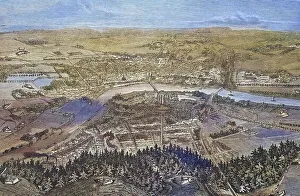 The redoubt belt around Dresden