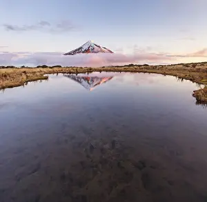 Reflection in Pouakai Tarn lake