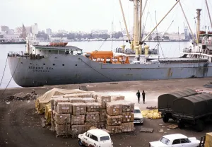 Refuelling yard in the port of Dakar, port of Dakar, Senegal, West Africa 1978, Africa