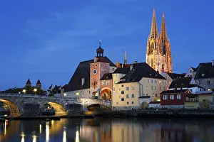 Regensburg, Stone Bridge, Bruecktor