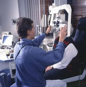 The regular check-up at the ophthalmologist