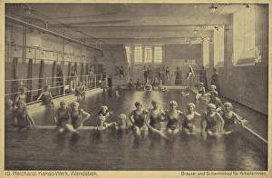 Reichardt Kakaowerk, Wandsbek, shower and swimming pool for female workers